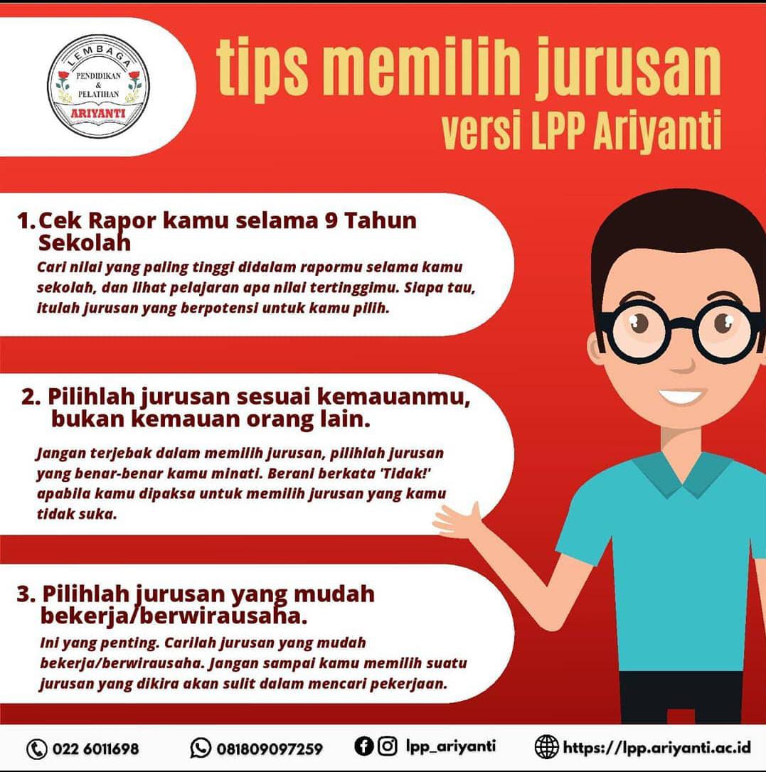 Tips versi LPP Ariyanti untuk memilih jurusan
