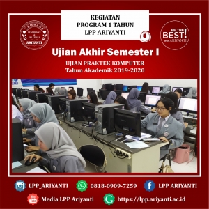 UJIAN AKHIR SEMESTER I ( UJIAN PRAKTEK KOMPUTER ) TAHUN AKADEMIK 2019-2020