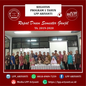 RAPAT DOSEN SEMESTER GANJIL PROGRAM 1 TAHUN LPP ARIYANTI