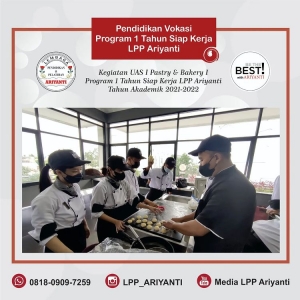 Ujian Praktek (UAS I) Mata kuliah Pastry &amp; Bakery I