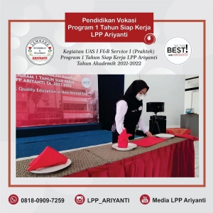 Ujian Praktek (UAS I) Mata Kuliah F&amp;B Service I