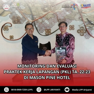 MONITORING &amp; EVALUASI PRAKTEK KERJA LAPANGAN(PKL) TA.2022-2023